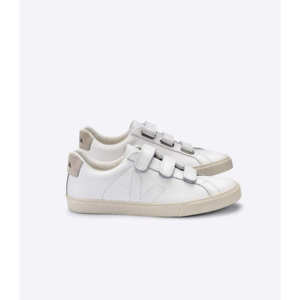 Veja 3-LOCK LEATHER Men\'s Sneakers White | CA 303CTV